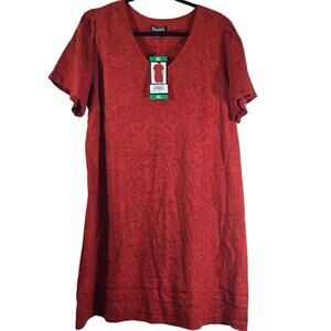 Nicole‎ Miller Original linen NWT midi pencil dress sz XL